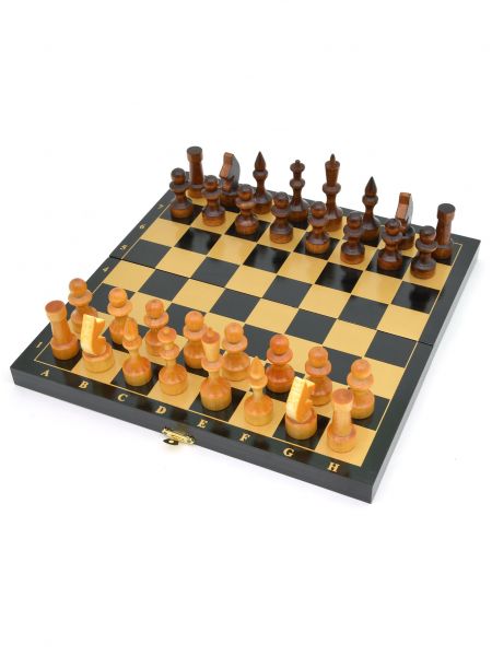 Шахматы «Обиходные-золото» тонированные