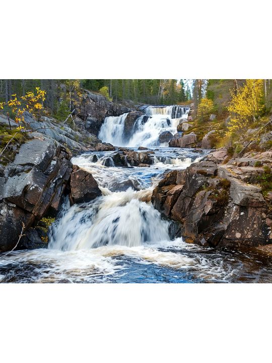 Алмазная мозаика на подрамнике «Водопад» 90x70 см