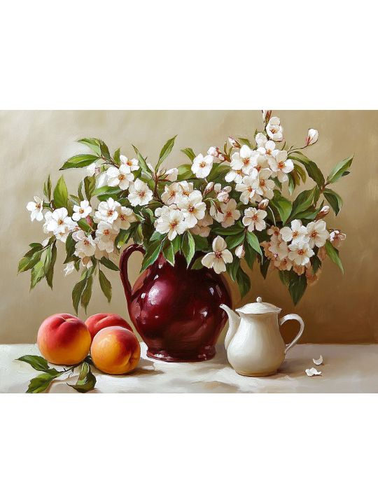 Алмазная мозаика без подрамника «Натюрморт» 50x40 см
