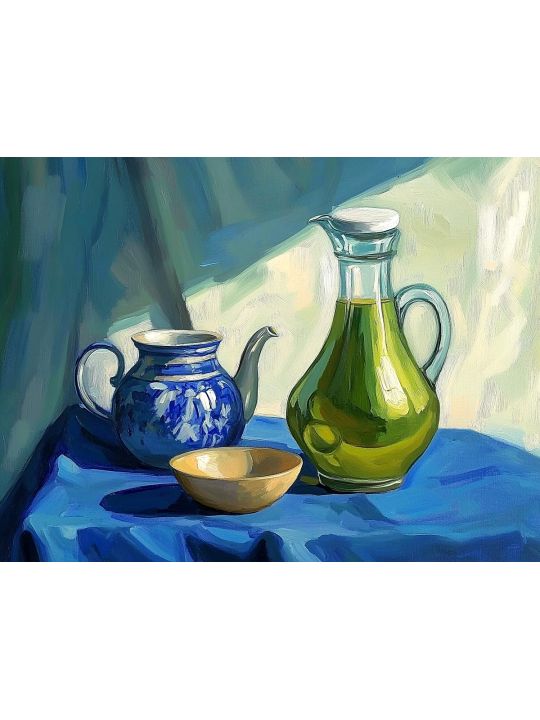 Алмазная мозаика без подрамника «Натюрморт» 50x40 см