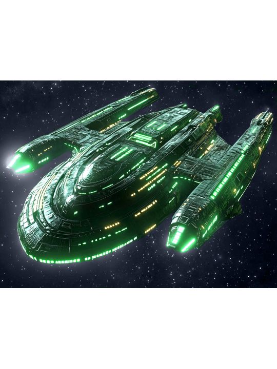 Алмазная мозаика без подрамника «Космолёты» 90x70 см