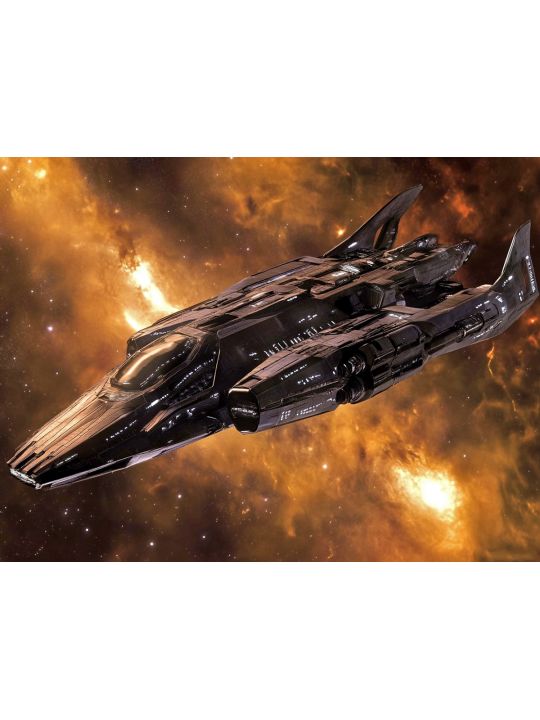 Алмазная мозаика без подрамника «Космолёты» 90x70 см