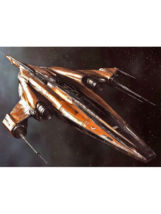 Алмазная мозаика без подрамника «Космолёты» 90x70 см