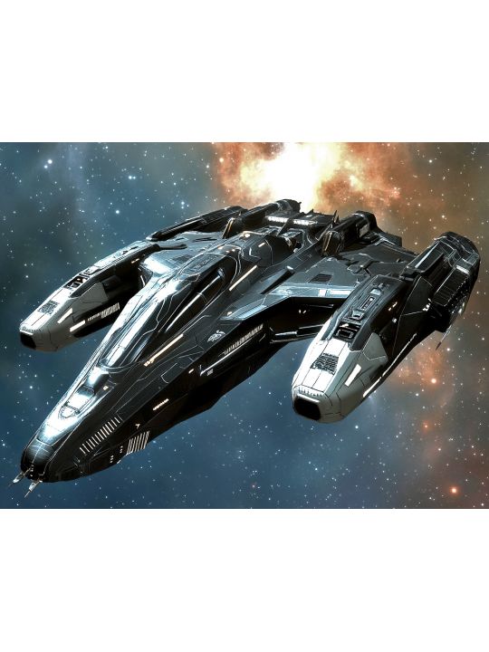 Алмазная мозаика без подрамника «Космолёты» 130x100 см