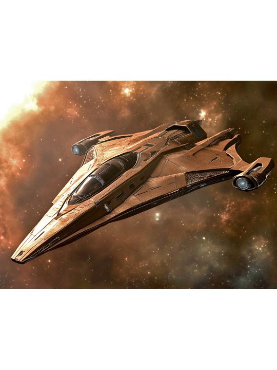 Алмазная мозаика на подрамнике «Космолёты» 90x70 см