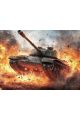 Алмазная мозаика без подрамника «Танки» 90x70 см.