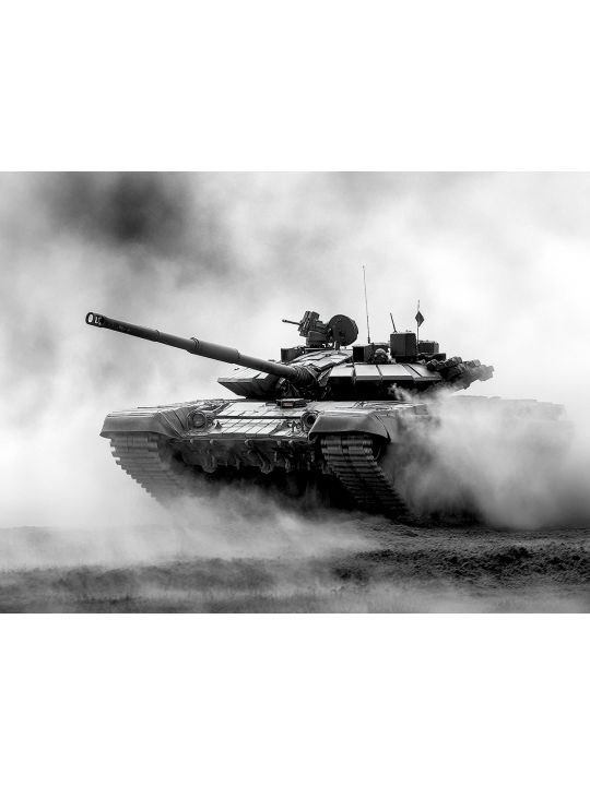 Алмазная мозаика без подрамника «Танки» 90x70 см.