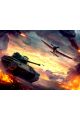 Алмазная мозаика без подрамника «Танки» 90x70 см.