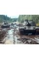 Алмазная мозаика без подрамника «Танки» 90x70 см.