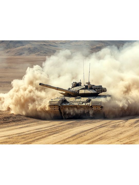 Алмазная мозаика без подрамника «Танки» 90x70 см.