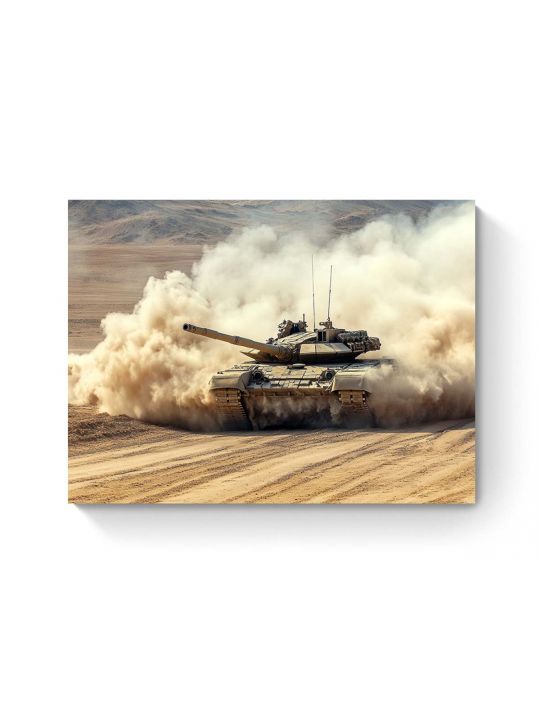 Алмазная мозаика на подрамнике «Танки» 40x30 см, 49 цветов