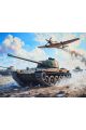 Алмазная мозаика без подрамника «Танки» 90x70 см., 45 цветов