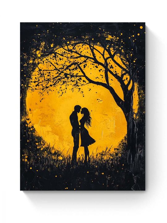 Алмазная мозаика на подрамнике «Желтые оттенки» 50x40 см