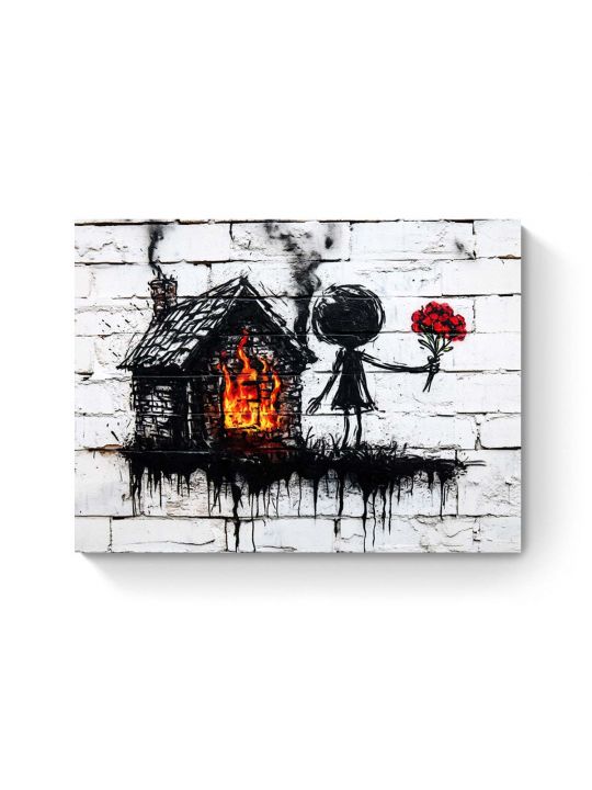 Алмазная мозаика на подрамнике «Граффити» 50x40 см