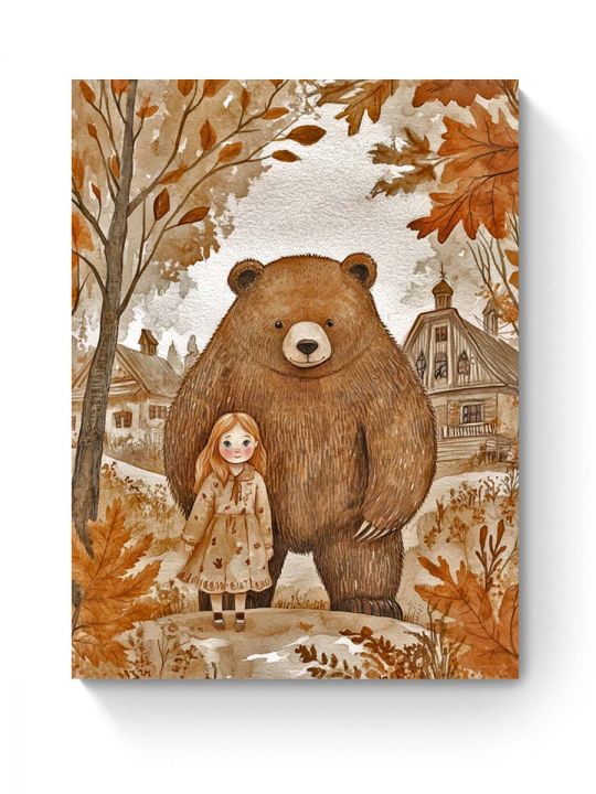 Алмазная мозаика на подрамнике «Мишка» 50x40 см
