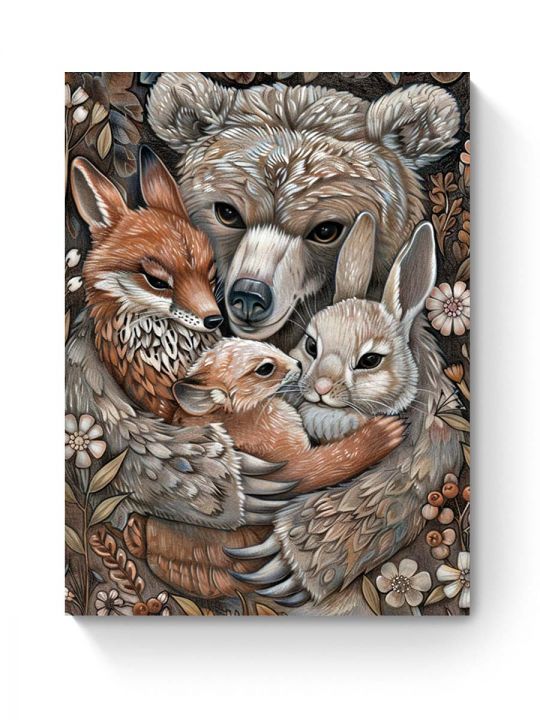 Алмазная мозаика на подрамнике «Мишка» 50x40 см