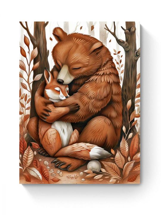 Алмазная мозаика на подрамнике «Мишка» 50x40 см