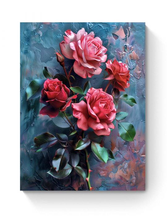 Алмазная мозаика на подрамнике «Розы» 40x30 см