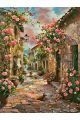 Алмазная мозаика без подрамника «Розы» 50x40 см., 50 цветов