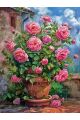 Алмазная мозаика без подрамника «Розы» 50x40 см., 47 цветов