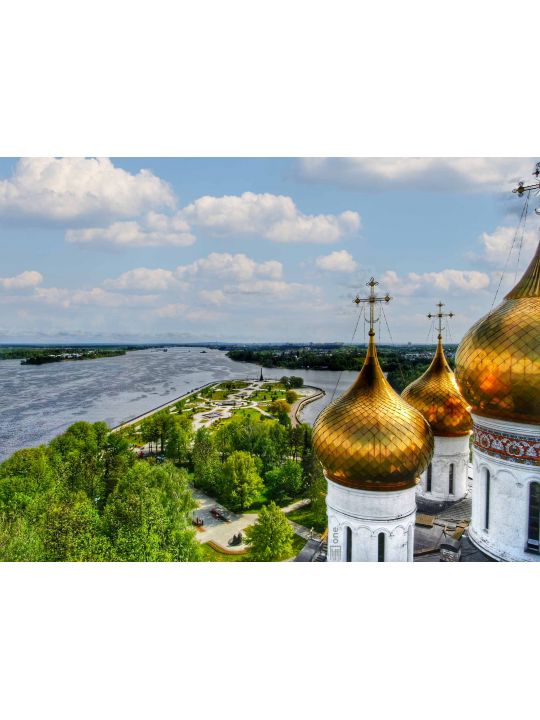 Алмазная мозаика без подрамника «Ярославль» 90x70 см