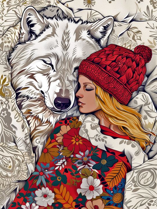 Алмазная мозаика без подрамника «Русский стиль» 50x40 см.