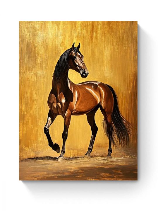 Алмазная мозаика на подрамнике «Мустанг» 50x40 см, 50 цветов