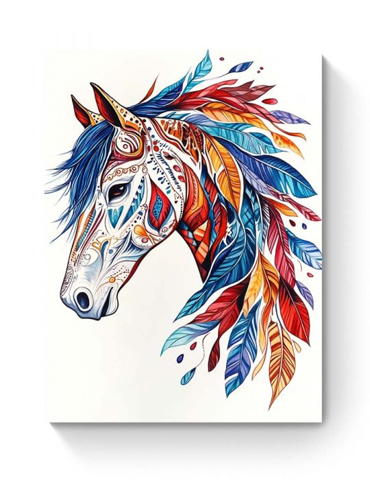 Алмазная мозаика на подрамнике «Конь» 40x30 см