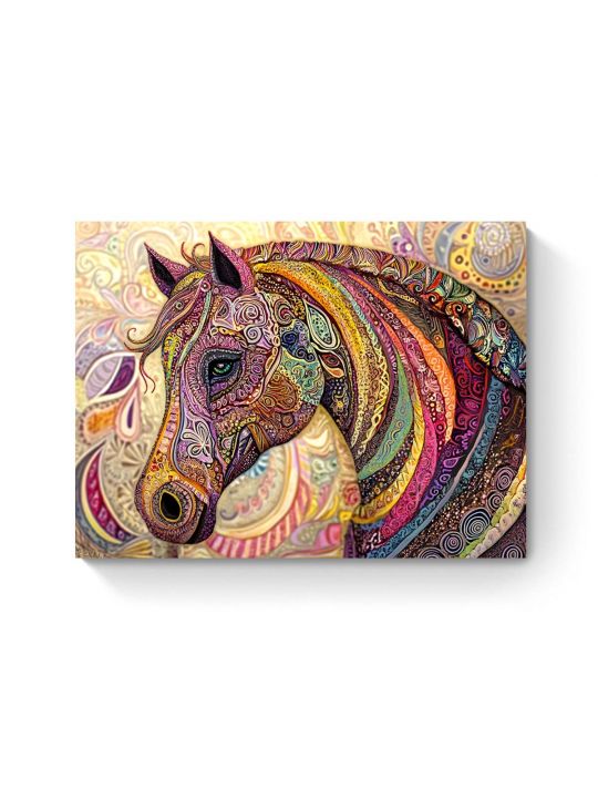 Алмазная мозаика на подрамнике «Мозаика» 50x40 см, 50 цветов