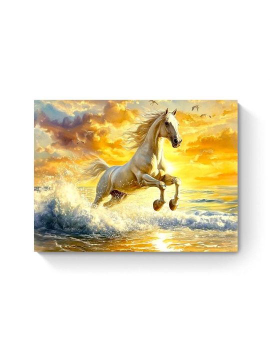Алмазная мозаика на подрамнике «У Берега» 50x40 см