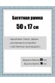 Рамка багетная для картин со стеклом 50 x 17 см, РБ-065