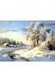 Алмазная мозаика без подрамника «Времена года» 25x20 см, 40 цветов