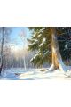Алмазная мозаика без подрамника «Времена года» 25x20 см