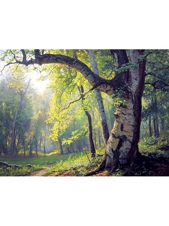Алмазная мозаика без подрамника «Времена года» 25x20 см