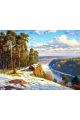 Алмазная мозаика без подрамника «Времена года» 25x20 см, 40 цветов