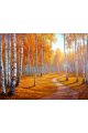 Алмазная мозаика без подрамника «Времена года» 25x20 см