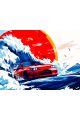 Алмазная мозаика без подрамника «Автомобиль» 25x20 см