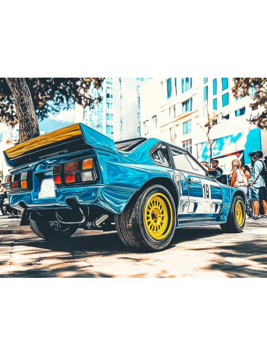 Алмазная мозаика без подрамника «Автомобиль» 25x20 см