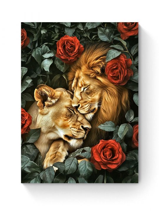 Алмазная мозаика на подрамнике «Нотка страсти» 40x30 см, 49 цветов