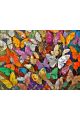 Алмазная мозаика без подрамника «Бабочки» 90x70 см