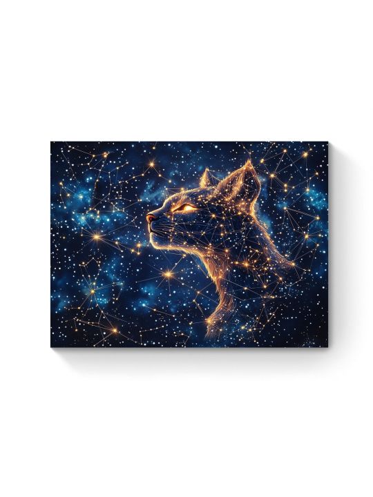 Алмазная мозаика на подрамнике «Созвездие Рыси» 40x30 см