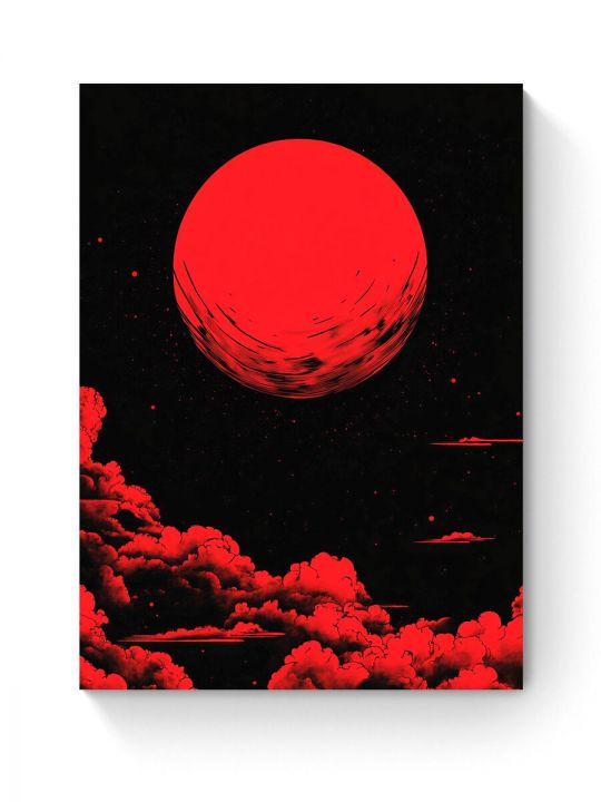 Алмазная мозаика на подрамнике «Красная вуаль» 40x30 см