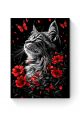Алмазная мозаика на подрамнике «Красная вуаль» 50x40 см