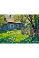 Алмазная мозаика без подрамника «Лето в деревне» 130x100 см
