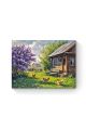 Алмазная мозаика на подрамнике «Лето в деревне» 50x40 см, 50 цветов