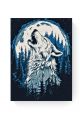 Алмазная мозаика на подрамнике «Зов луны» 50x40 см