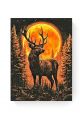 Алмазная мозаика на подрамнике «Зов луны» 50x40 см