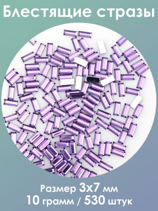 Стразы холодной фиксации 3x7 мм. Упаковка 10 г. M-102