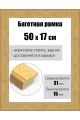 Рамка багетная для картин со стеклом 50 x 17 см, РБ-166