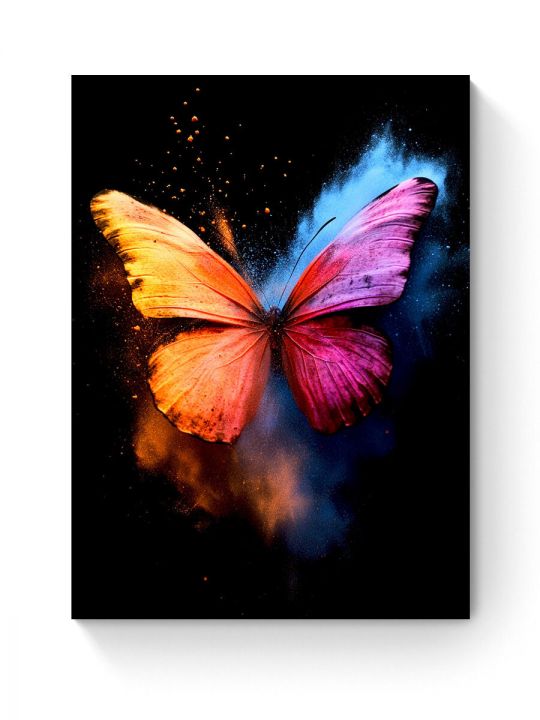 Алмазная мозаика на подрамнике «Бабочка» 50x40 см, 50 цветов